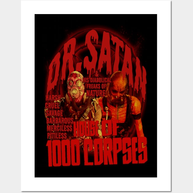 House Of 1000 Corpses, Cult Horror. (Version 1) Wall Art by The Dark Vestiary